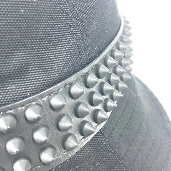 Christian Louboutin 3235326 Studs BOBINO bucket hat bob hat cotton Black Unused - Picture 5 of 15